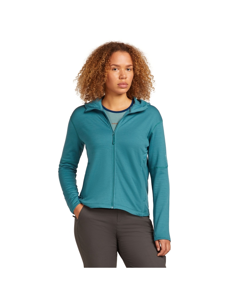 Icebreaker Icebreaker Mer 360 Realfleece Elem LS Z Hood Women's 0A571T-0GQ1 fleeces en truien Icebreaker Mer 360 Realfleece Elem LS Z Hood Women's Topaz 0A571T-0GQ1 fleeces en truien online bestellen bij Kathmandu Outdoor & Travel