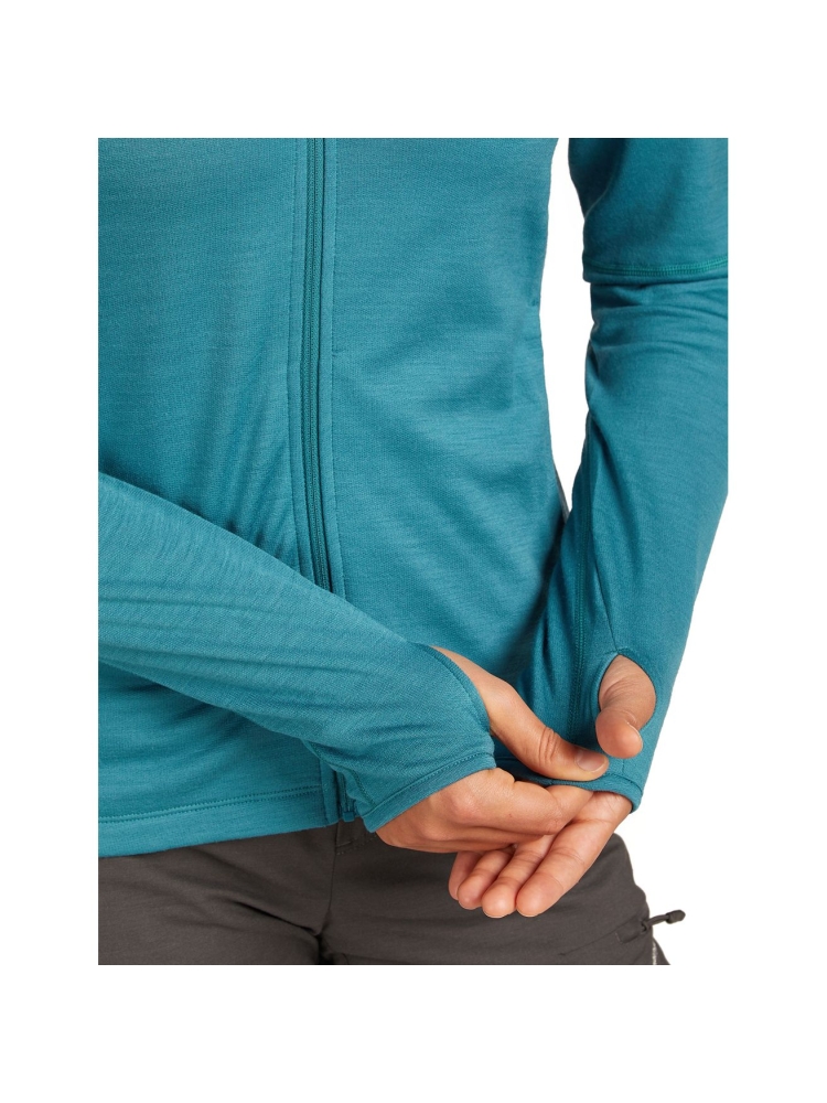 Icebreaker Icebreaker Mer 360 Realfleece Elem LS Z Hood Women's 0A571T-0GQ1 fleeces en truien Icebreaker Mer 360 Realfleece Elem LS Z Hood Women's Topaz 0A571T-0GQ1 fleeces en truien online bestellen bij Kathmandu Outdoor & Travel