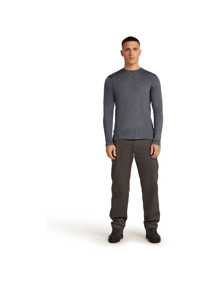 Icebreaker Mer 125 Cool-Lite Sphere III LS Tee Navy Hthr 0A56ZL-4401 onderkleding/thermokleding online bestellen bij Kathmandu Outdoor & Travel