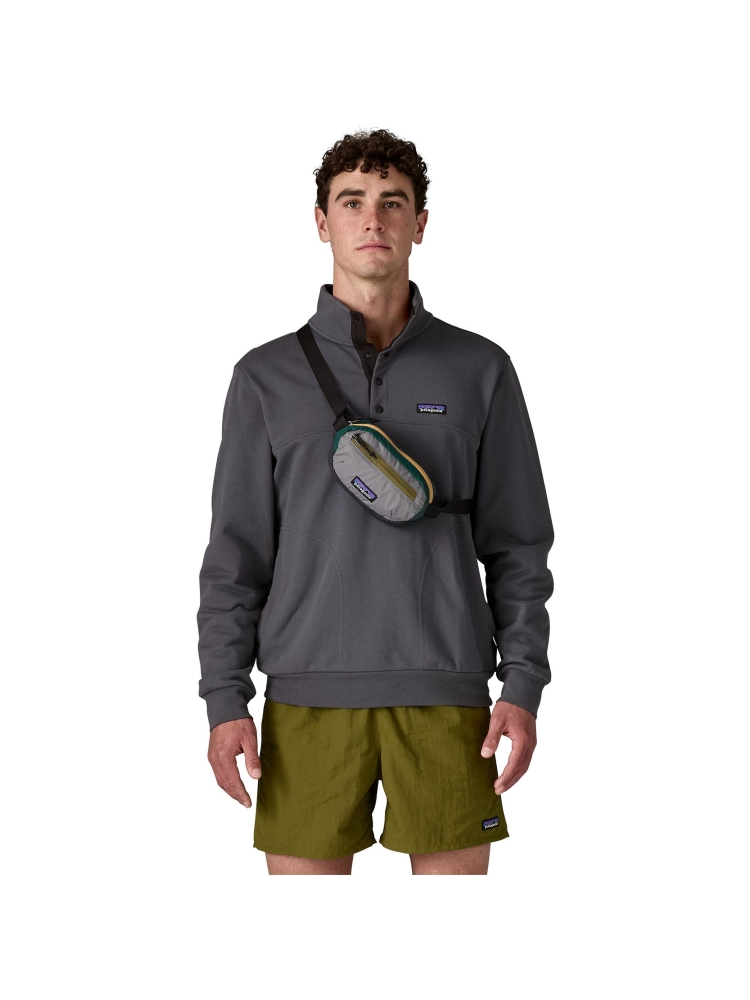 Patagonia Terravia Mini Hip Pack Patchwork: Noble Grey 49448-PWNO-ALL tassen online bestellen bij Kathmandu Outdoor & Travel