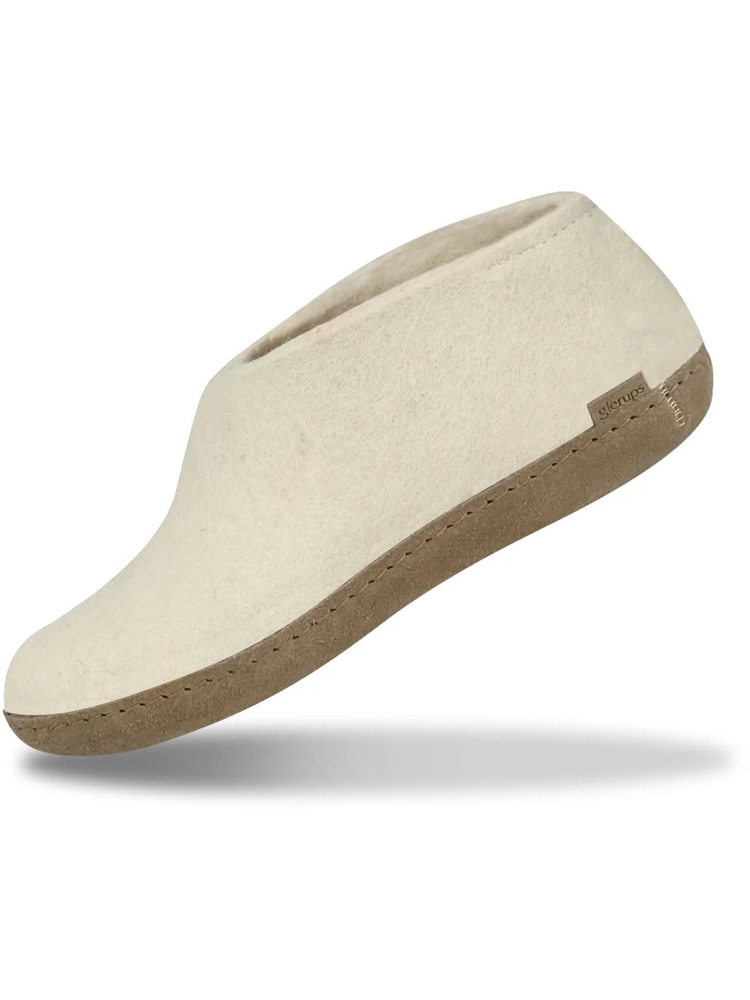 Glerups Glerups Shoe Leather A-03 White pantoffels en huissokken Glerups Shoe Leather White A-03 White pantoffels en huissokken online bestellen bij Kathmandu Outdoor & Travel