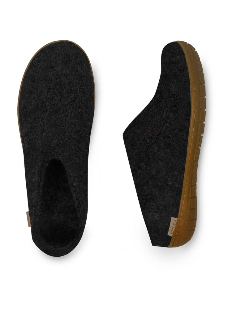 Glerups Glerups Slip-On Rubber BR-02 Charcoal pantoffels en huissokken Glerups Slip-On Rubber Charcoal BR-02 Charcoal pantoffels en huissokken online bestellen bij Kathmandu Outdoor & Travel