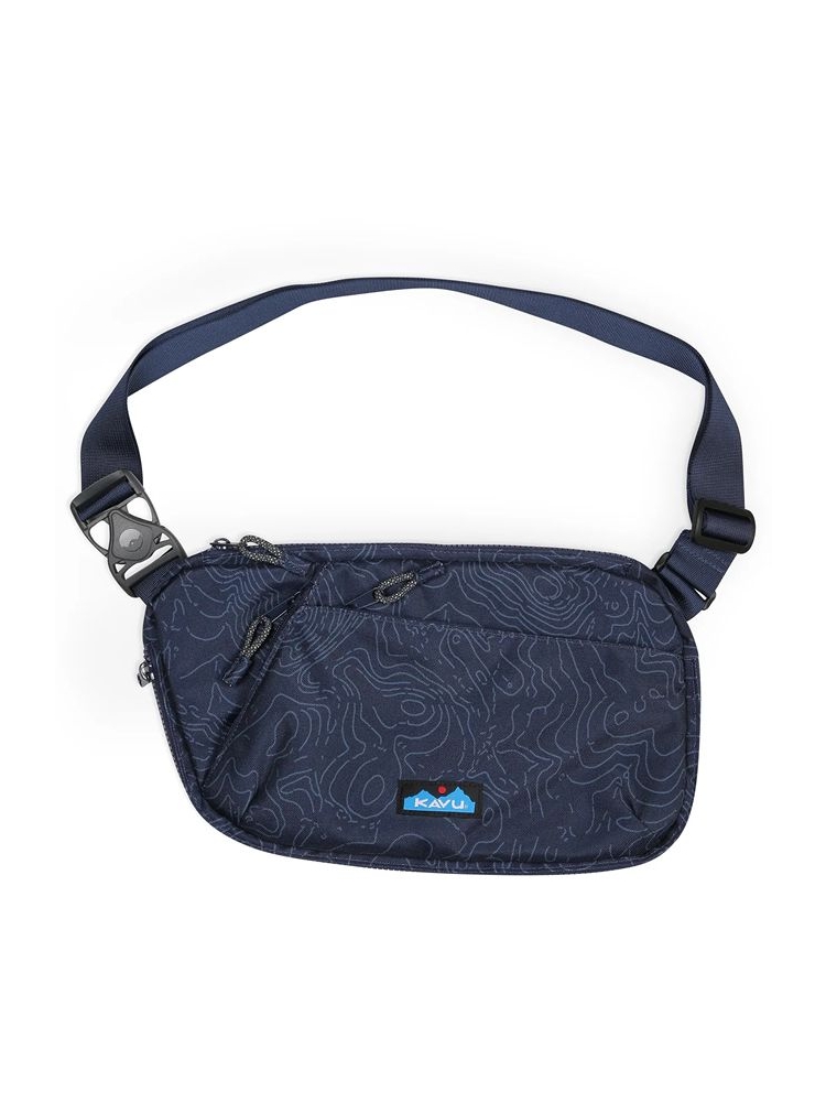 Kavu Kavu Roam Sling 9545-2649 tassen Kavu Roam Sling Navy Topo 9545-2649 tassen online bestellen bij Kathmandu Outdoor & Travel