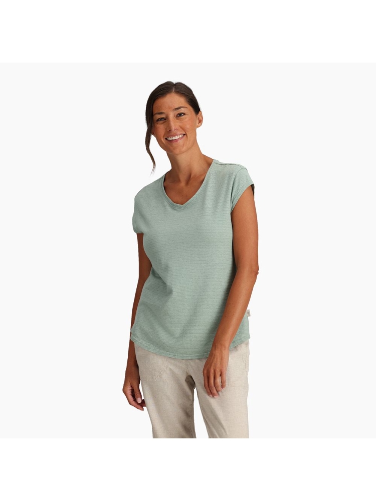 Royal Robbins Vacationer V-NK S/S Women's Sage Y611031-344 shirts en tops online bestellen bij Kathmandu Outdoor & Travel