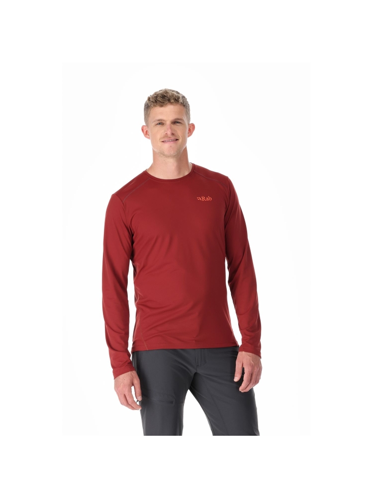 Rab Force LS Tee Oxblood Red QBL-07-OXB shirts en tops online bestellen bij Kathmandu Outdoor & Travel
