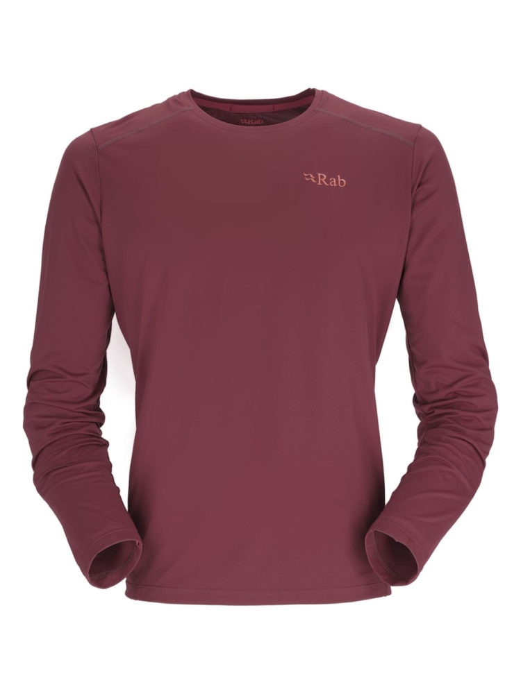 Rab Force LS Tee Oxblood Red QBL-07-OXB shirts en tops online bestellen bij Kathmandu Outdoor & Travel