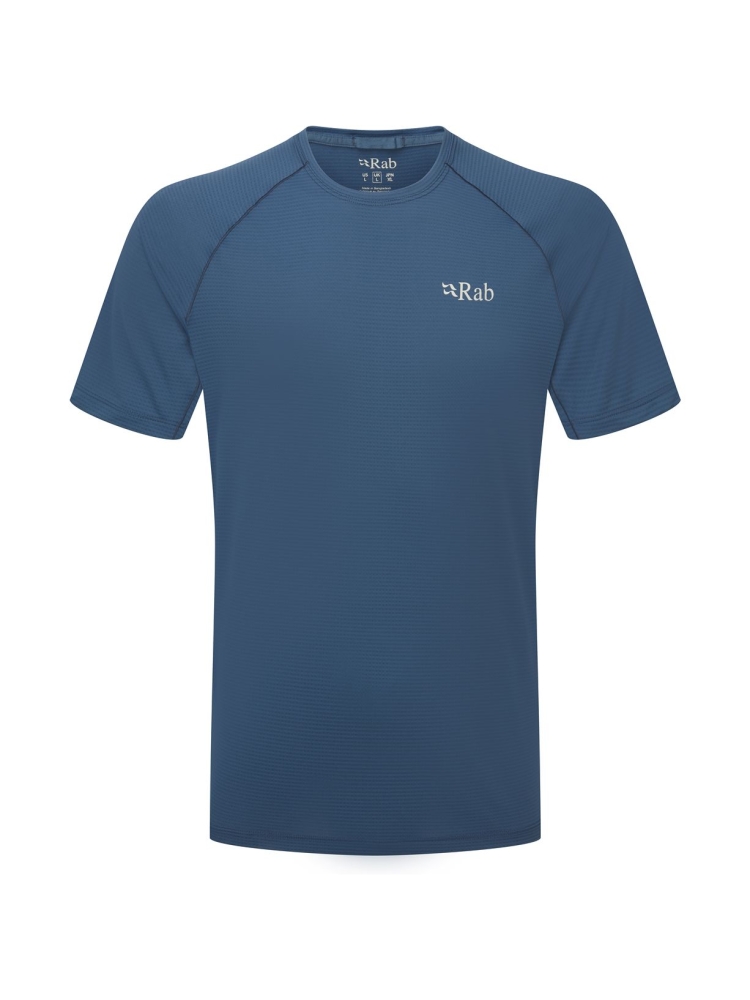 Rab Sonic Tee Tempest Blue QBL-01-TMB shirts en tops online bestellen bij Kathmandu Outdoor & Travel