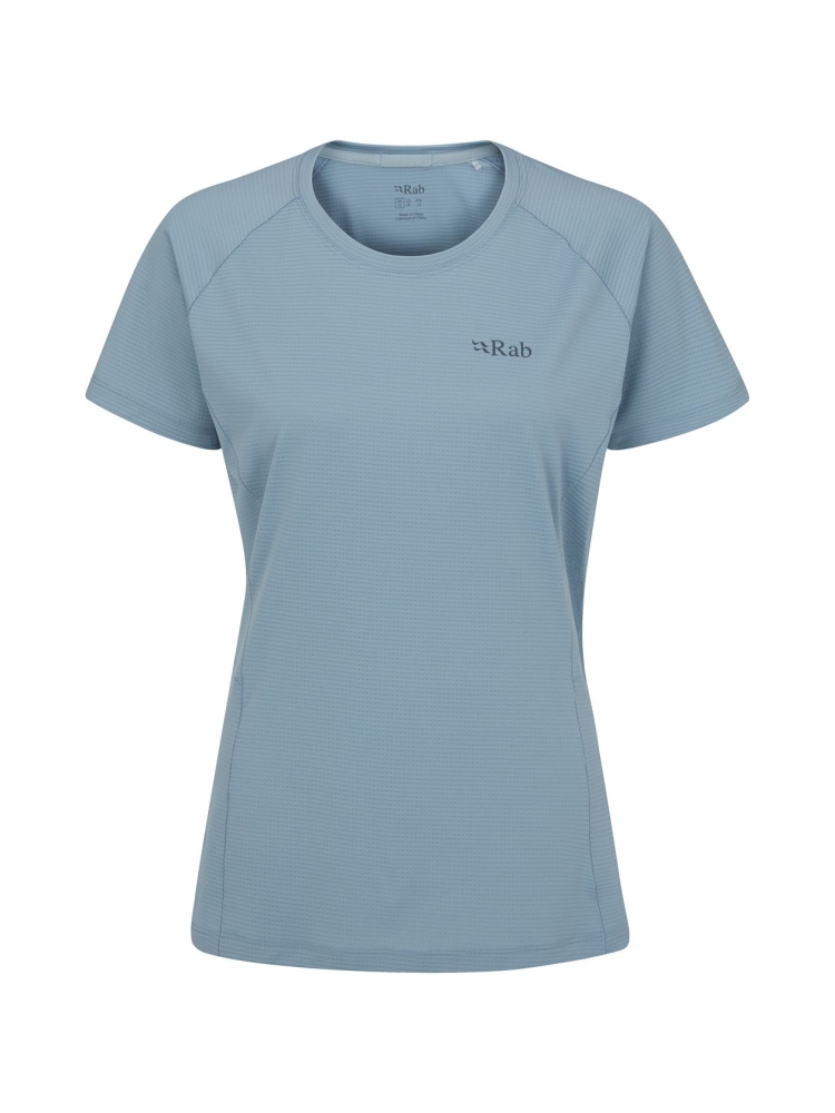 Rab Sonic Tee Women's Citadel QBL-02-CIT shirts en tops online bestellen bij Kathmandu Outdoor & Travel