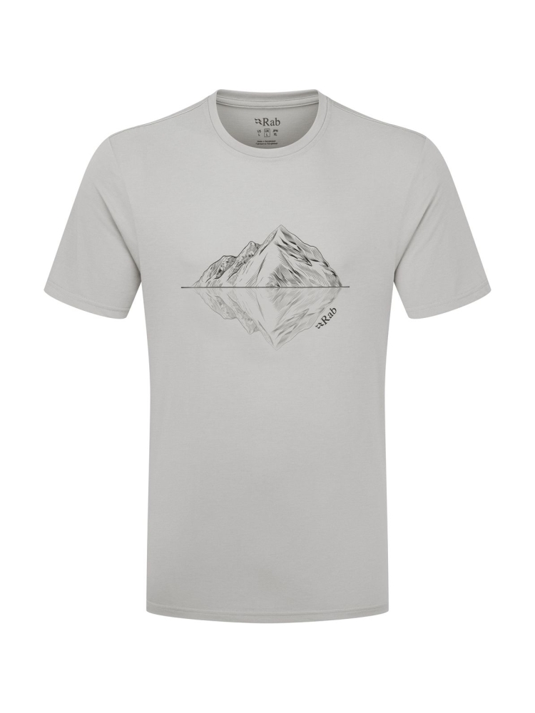 Rab Crimp Reflection Tee Light Zinc QBL-72-LZN shirts en tops online bestellen bij Kathmandu Outdoor & Travel