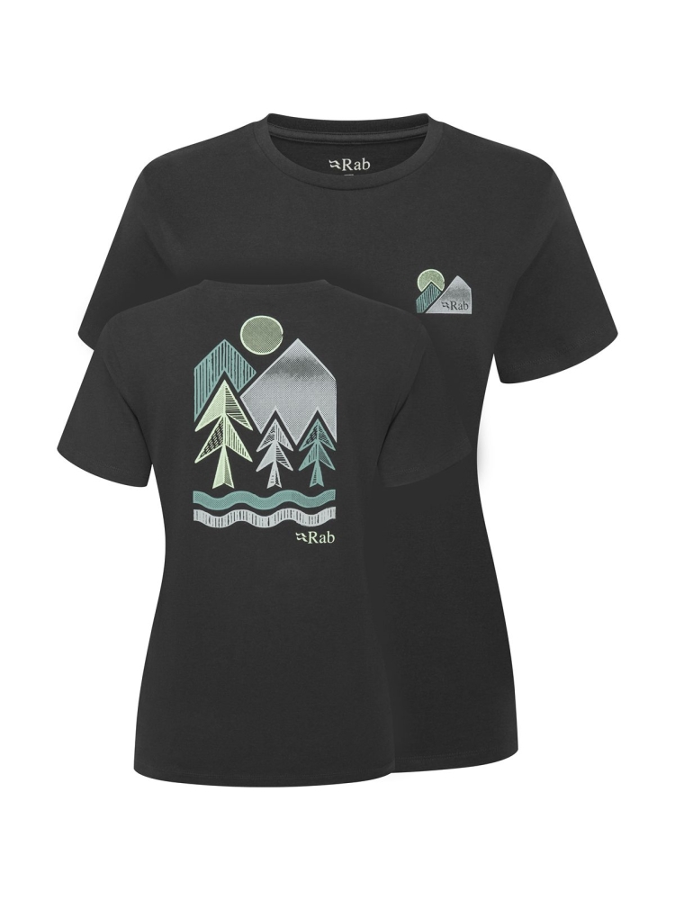 Rab Tuku Vista Tee Women's Beluga QCC-17-BEL shirts en tops online bestellen bij Kathmandu Outdoor & Travel