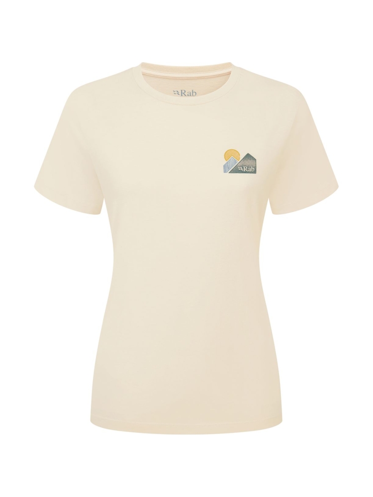 Rab Tuku Vista Tee Women's Ecru QCC-17-ECR shirts en tops online bestellen bij Kathmandu Outdoor & Travel