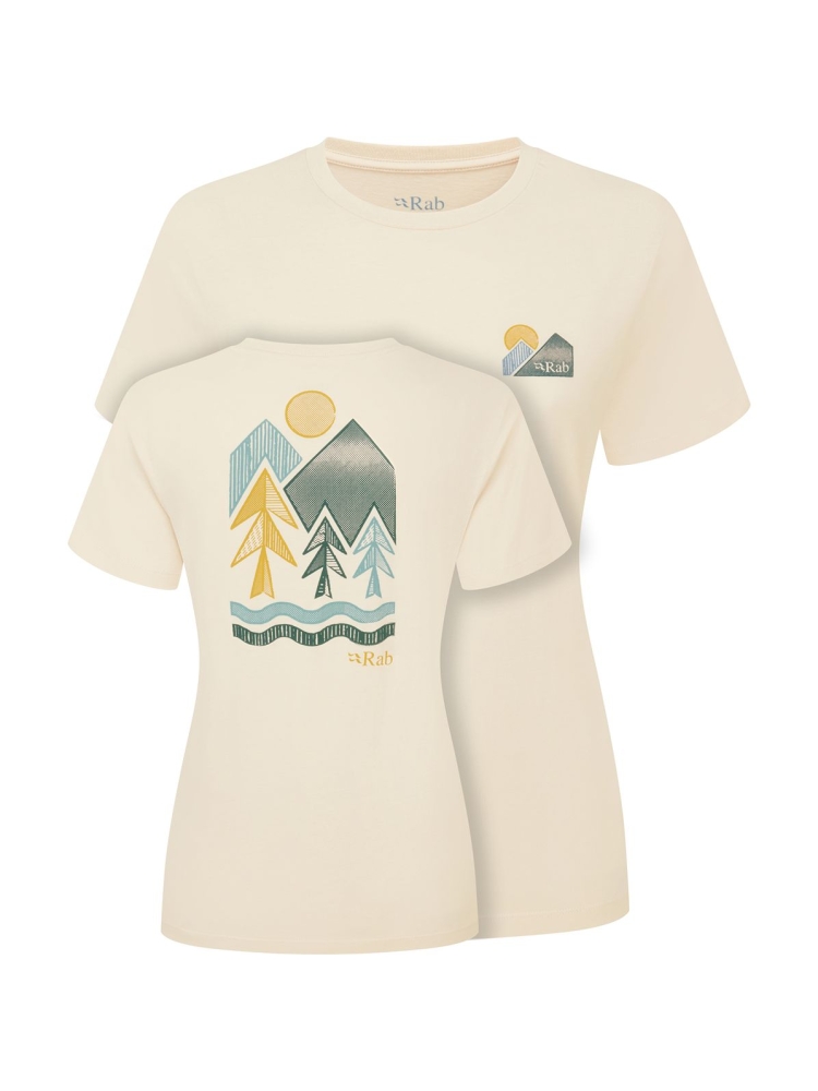 Rab Tuku Vista Tee Women's Ecru QCC-17-ECR shirts en tops online bestellen bij Kathmandu Outdoor & Travel