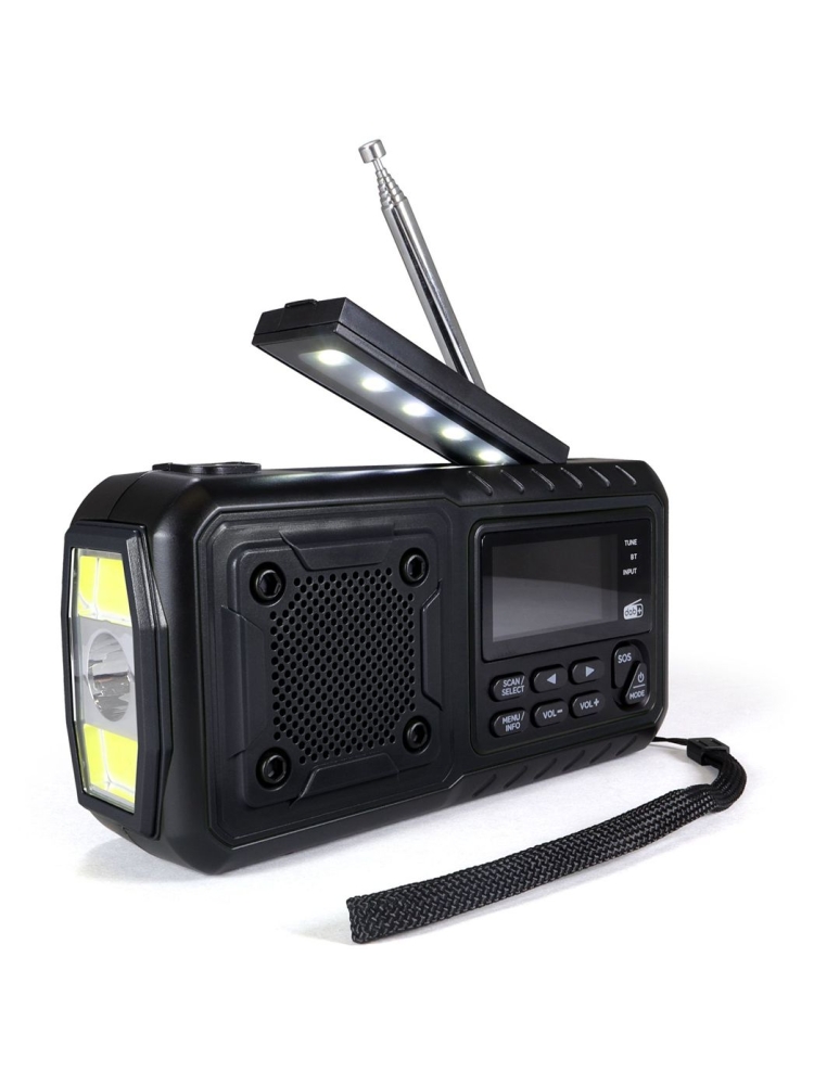 Origin Outdoor Crank Radio 'Multi' DAB+ Black 180884 verlichting online bestellen bij Kathmandu Outdoor & Travel