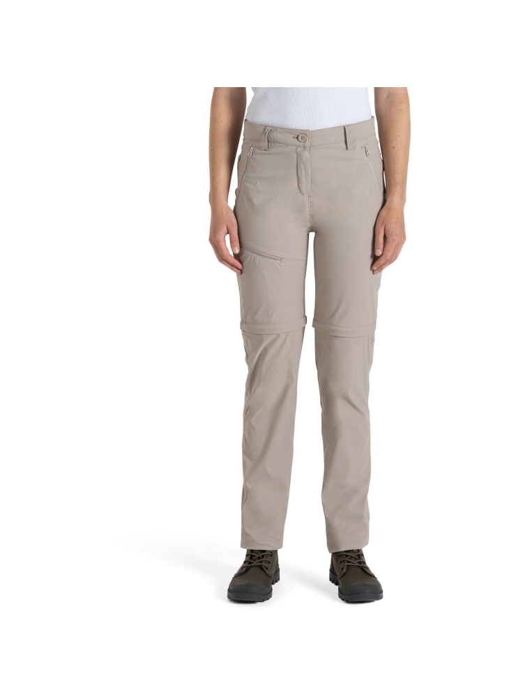 Craghoppers NosiLife Pro Convertible Trouser III Women's SoftMushroom CWJ1375-KD7-R broeken online bestellen bij Kathmandu Outdoor & Travel