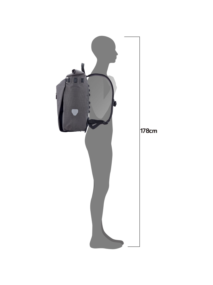 Ortlieb Vario Urban QL2.2 20L Pepper OF7756 dagrugzakken online bestellen bij Kathmandu Outdoor & Travel
