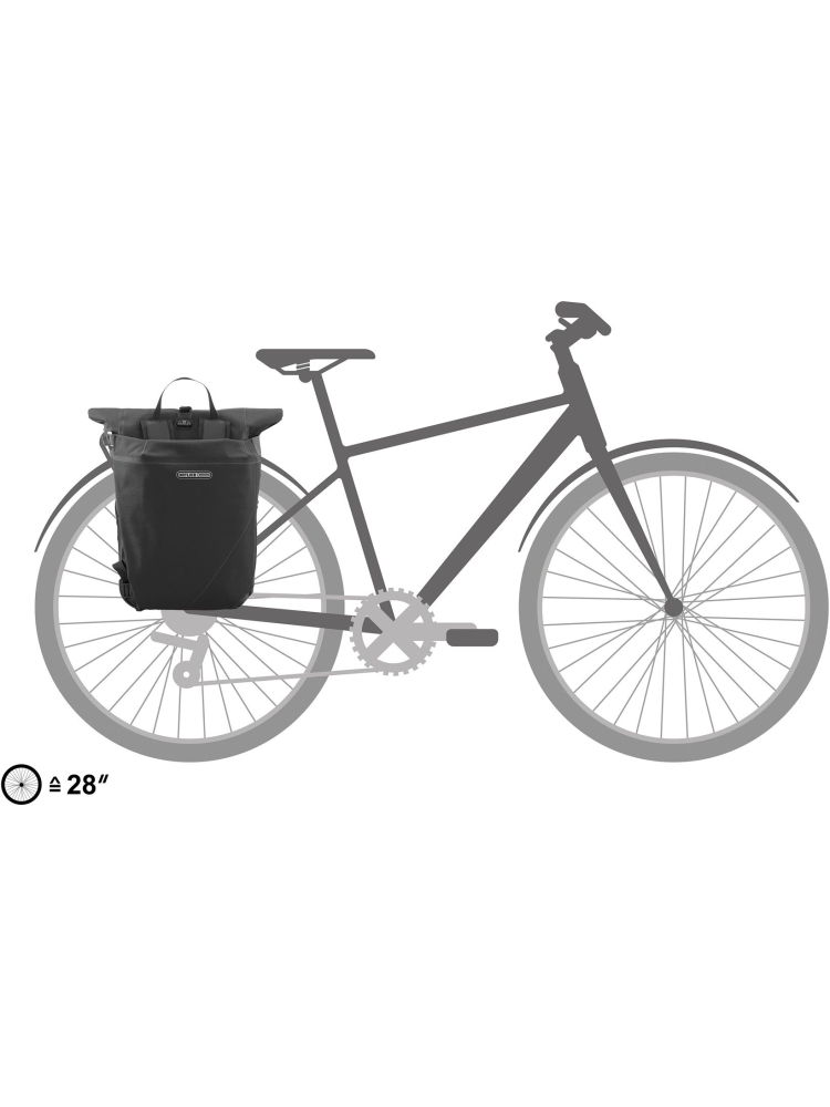 Ortlieb Vario Plus QL2.2 26 L Black OF7757 dagrugzakken online bestellen bij Kathmandu Outdoor & Travel