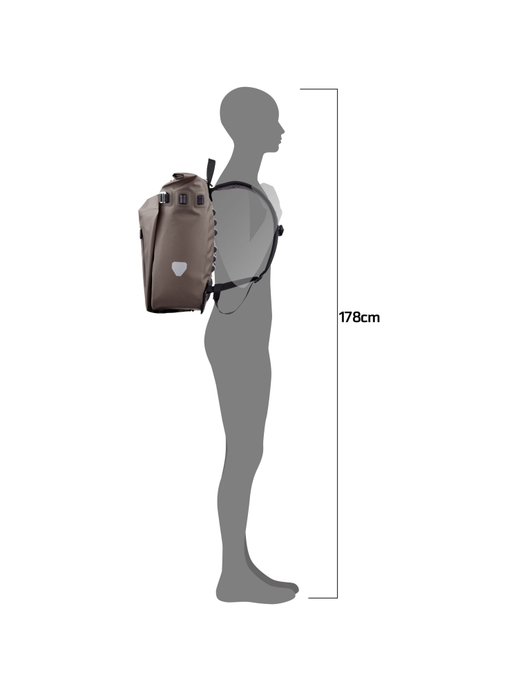 Ortlieb Vario QL2.1 20L Dark-Sand OF7751 tassen online bestellen bij Kathmandu Outdoor & Travel