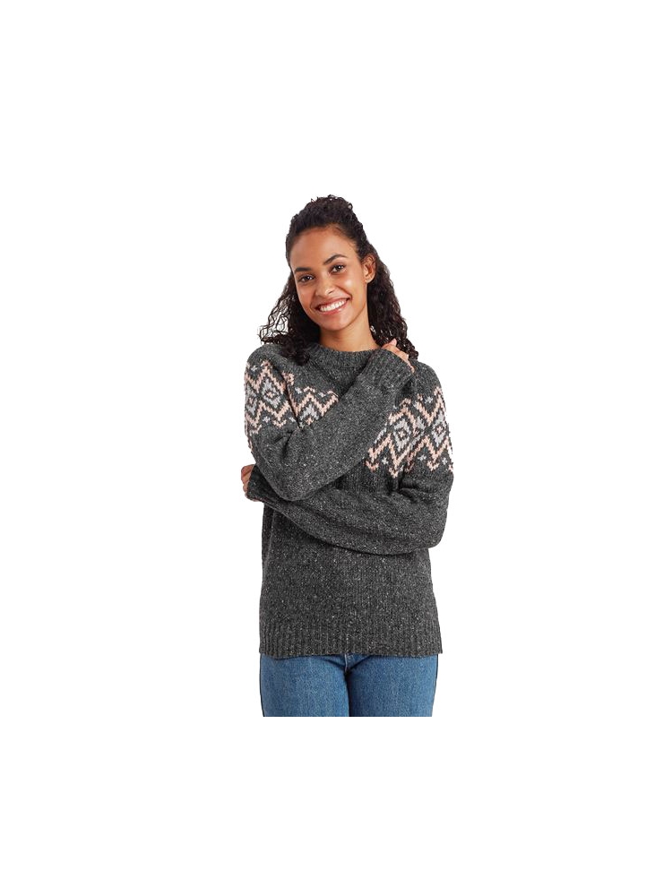 Sherpa Adventure Gear Sherpa Adventure Gear Dumji Crew Women's SW25020-135 fleeces en truien Sherpa Adventure Gear Dumji Crew Women's Charcoal SW25020-135 fleeces en truien online bestellen bij Kathmandu Outdoor & Travel