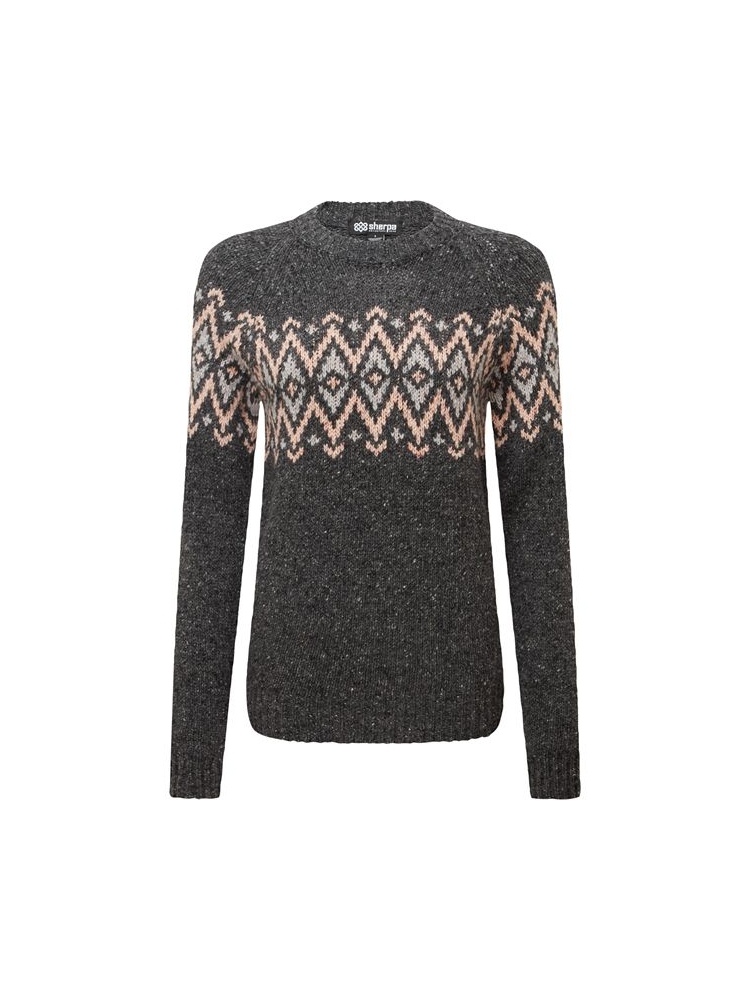 Sherpa Adventure Gear Sherpa Adventure Gear Dumji Crew Women's SW25020-135 fleeces en truien Sherpa Adventure Gear Dumji Crew Women's Charcoal SW25020-135 fleeces en truien online bestellen bij Kathmandu Outdoor & Travel