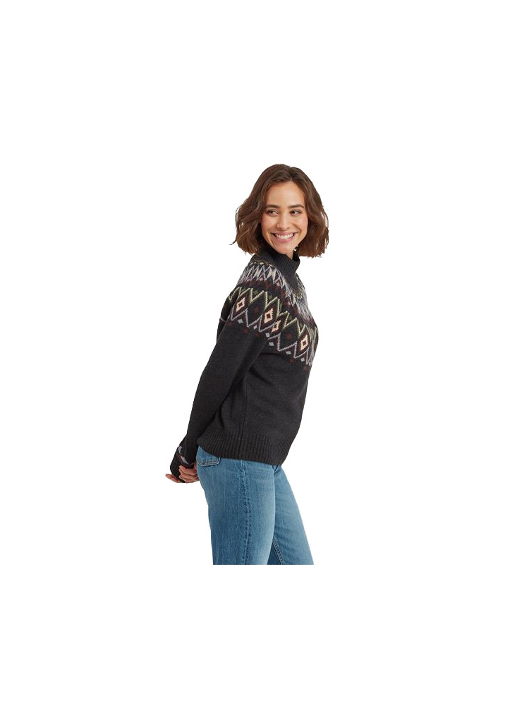 Sherpa Adventure Gear Sherpa Adventure Gear Indu Mock Neck Women's SW25077-130 fleeces en truien Sherpa Adventure Gear Indu Mock Neck Women's Black SW25077-130 fleeces en truien online bestellen bij Kathmandu Outdoor & Travel