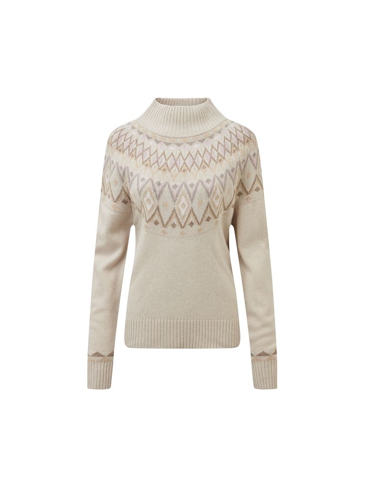 Sherpa Adventure Gear Indu Mock Neck Women's Ecru SW25077-208 fleeces en truien online bestellen bij Kathmandu Outdoor & Travel