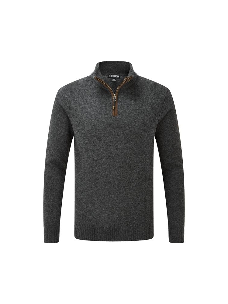 Sherpa Adventure Gear Sherpa Adventure Gear Kangtega 1/4 Zip Sweater SM6105-135 fleeces en truien Sherpa Adventure Gear Kangtega 1/4 Zip Sweater Charcoal SM6105-135 fleeces en truien online bestellen bij Kathmandu Outdoor & Travel