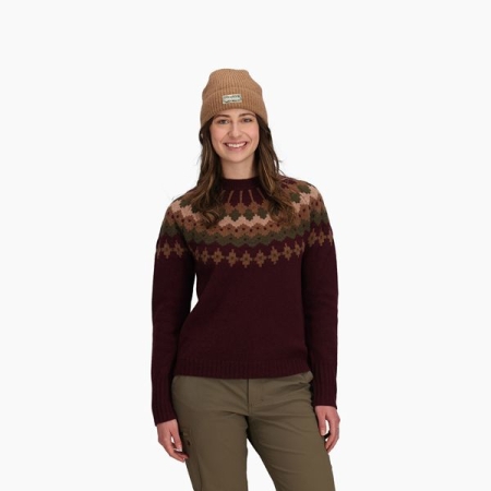 Royal Robbins  Rockcraft Wool Crew Women's Loganberry Htr Snowcreek Pt 