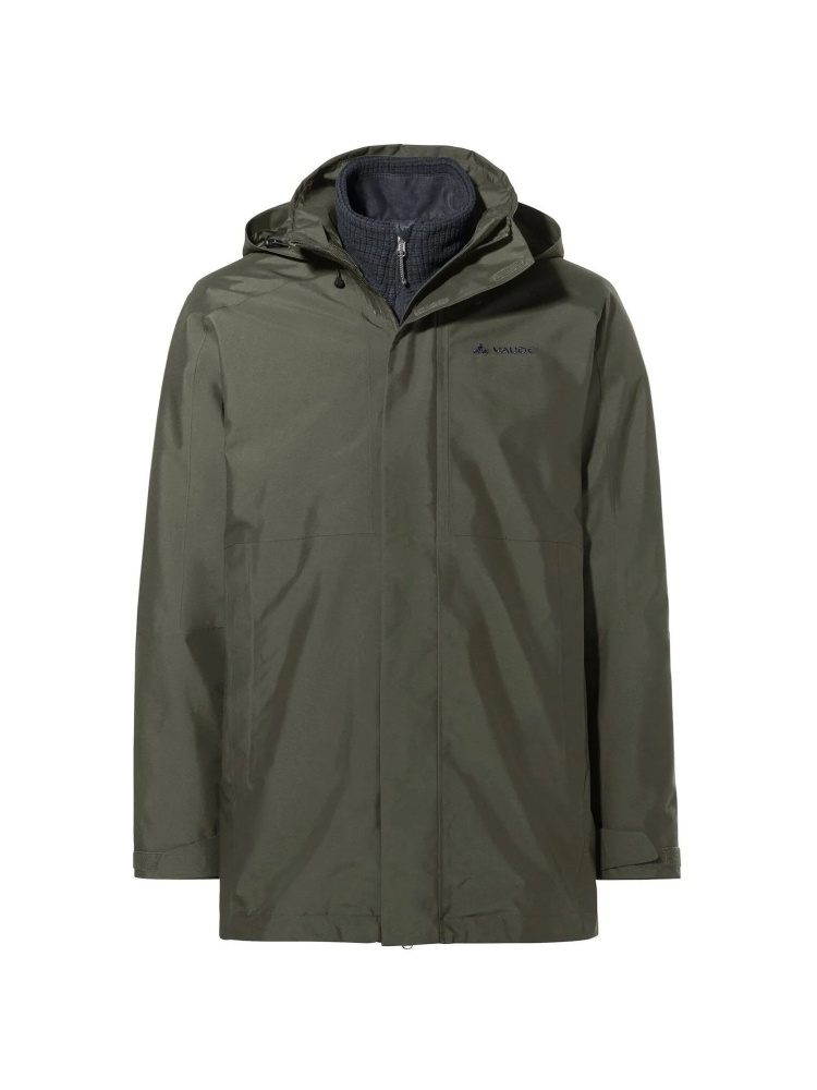Vaude Vaude Idris 3in1 Parka IV 47976-161 jassen Vaude Idris 3in1 Parka IV khaki 47976-161 jassen online bestellen bij Kathmandu Outdoor & Travel