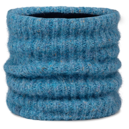 Buff  Knitted & Fleece Neckwarmer EYLA LAKE BLUE                 
