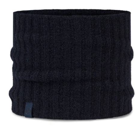 Buff  Knitted Neckwarmer NILAH NIGHT BLUE               