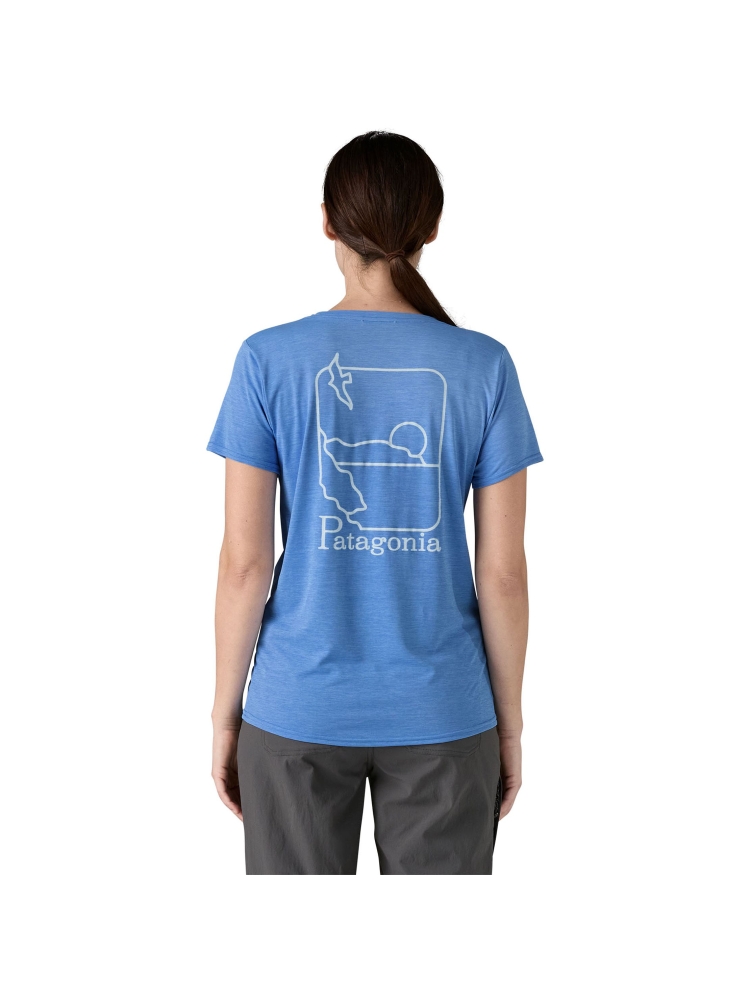 Patagonia Cap Cool Daily Graphic Shirt - Waters Women's Swelldrifter: Abundant Blue X- 45365-SDAX shirts en tops online bestellen bij Kathmandu Outdoor & Travel