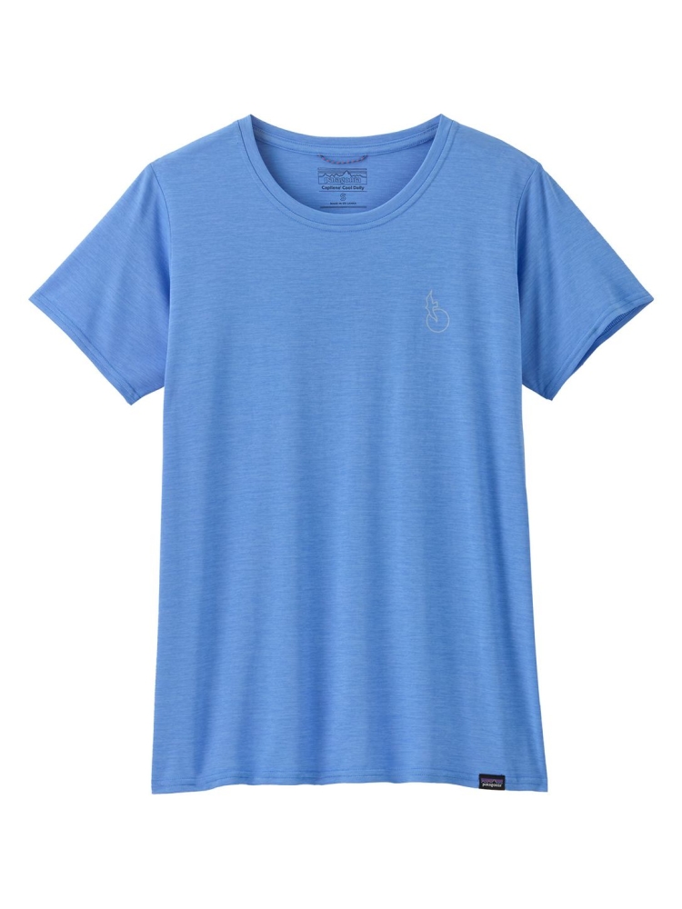 Patagonia Cap Cool Daily Graphic Shirt - Waters Women's Swelldrifter: Abundant Blue X- 45365-SDAX shirts en tops online bestellen bij Kathmandu Outdoor & Travel