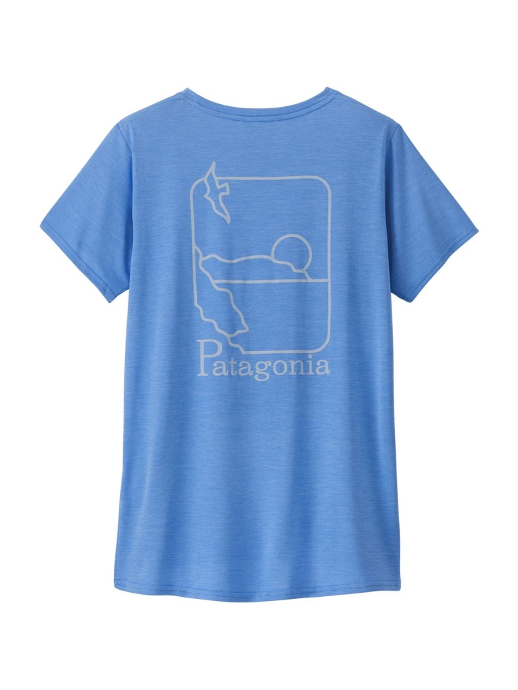Patagonia Cap Cool Daily Graphic Shirt - Waters Women's Swelldrifter: Abundant Blue X- 45365-SDAX shirts en tops online bestellen bij Kathmandu Outdoor & Travel