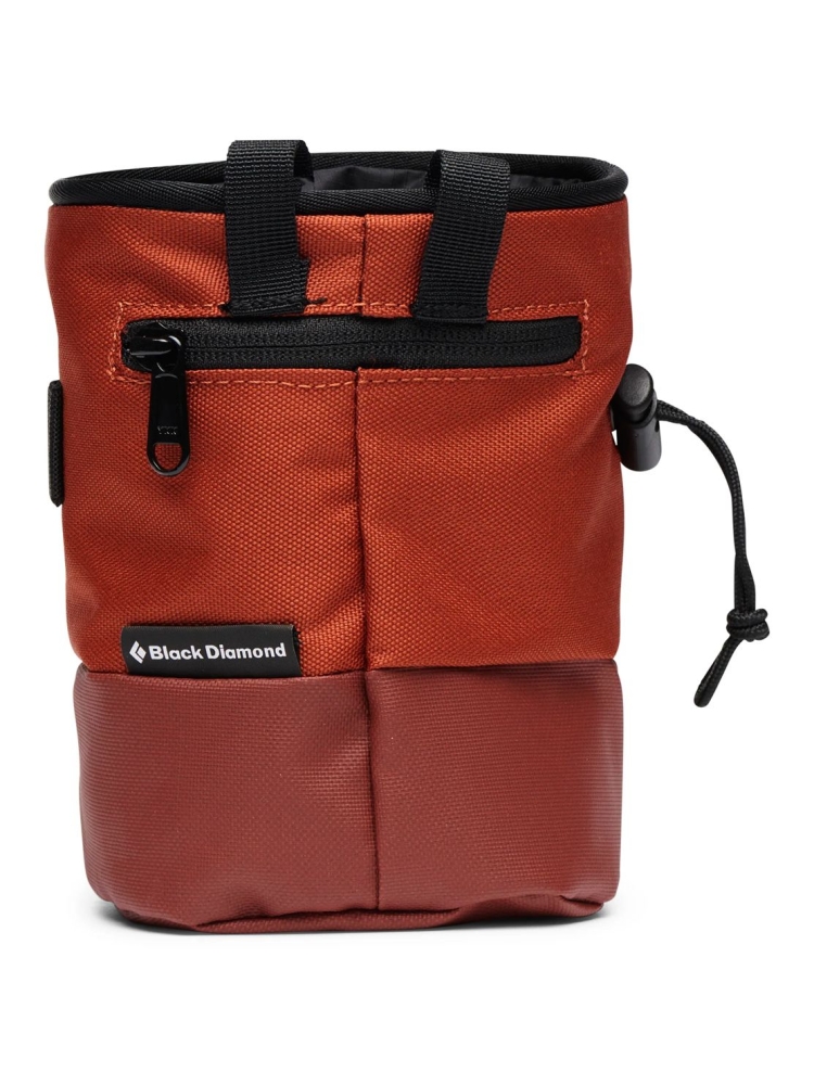 Black Diamond Mojo Zip Chalk Bag Burnt Sienna BD6301176044S_M1 pof, pofzakken en training online bestellen bij Kathmandu Outdoor & Travel