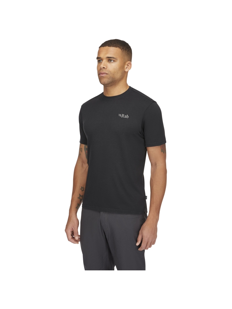 Rab Crimp Elevation Tee Beluga QBL-68-BEL shirts en tops online bestellen bij Kathmandu Outdoor & Travel