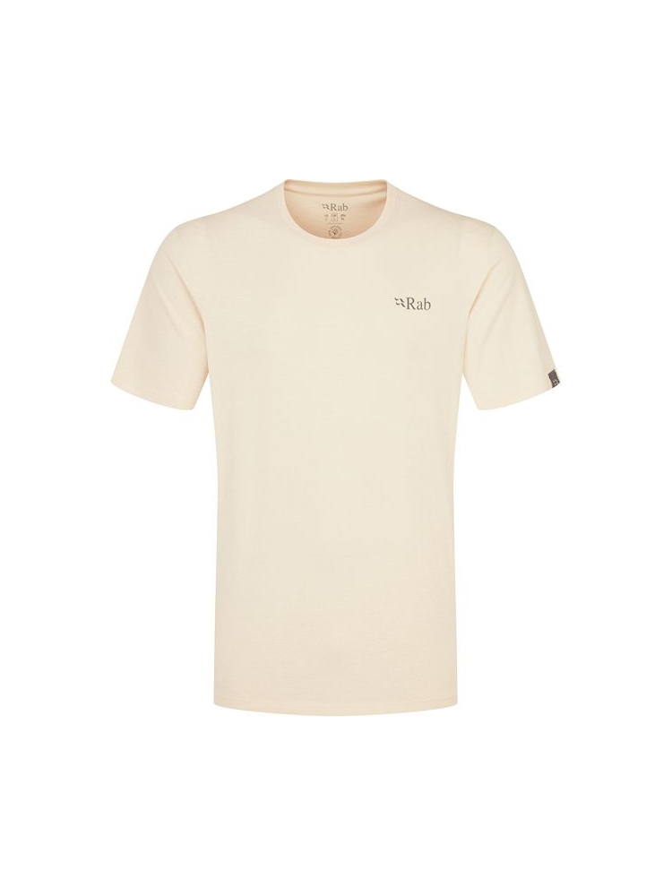 Rab Rab Stance Mountain Peak Tee QCB-66-ECR shirts en tops Rab Stance Mountain Peak Tee Ecru QCB-66-ECR shirts en tops online bestellen bij Kathmandu Outdoor & Travel
