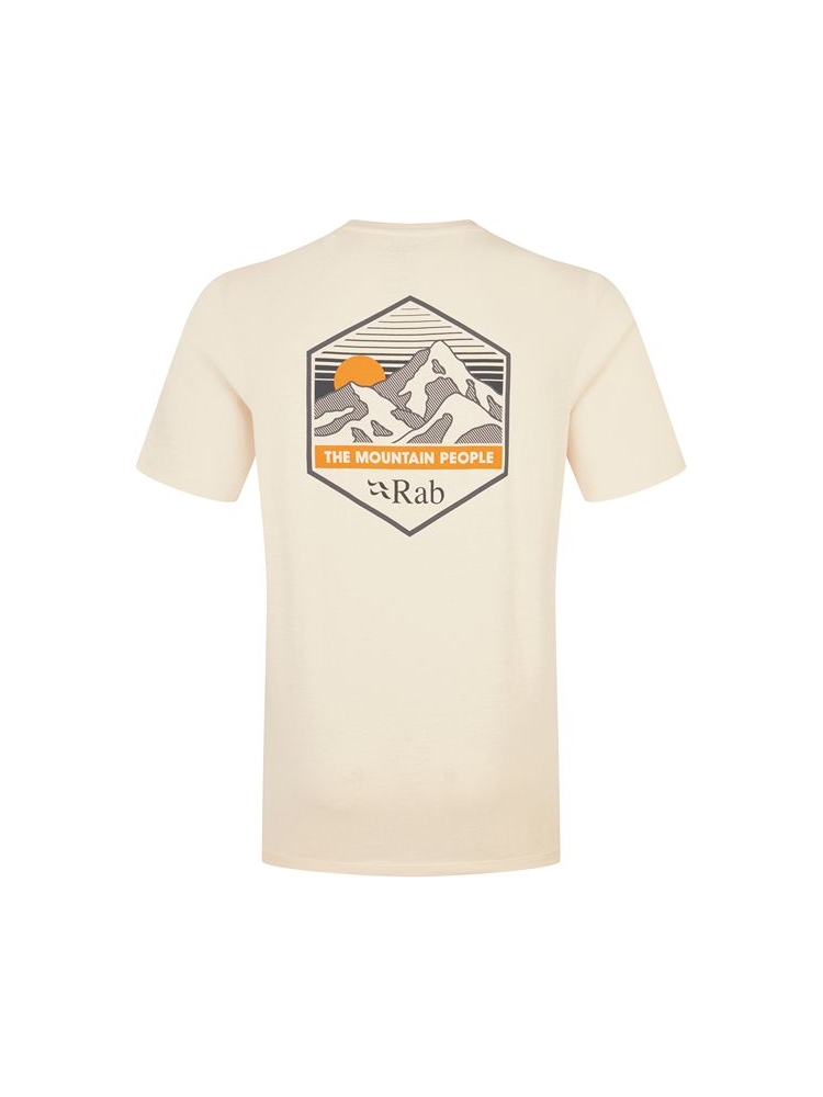Rab Rab Stance Mountain Peak Tee QCB-66-ECR shirts en tops Rab Stance Mountain Peak Tee Ecru QCB-66-ECR shirts en tops online bestellen bij Kathmandu Outdoor & Travel