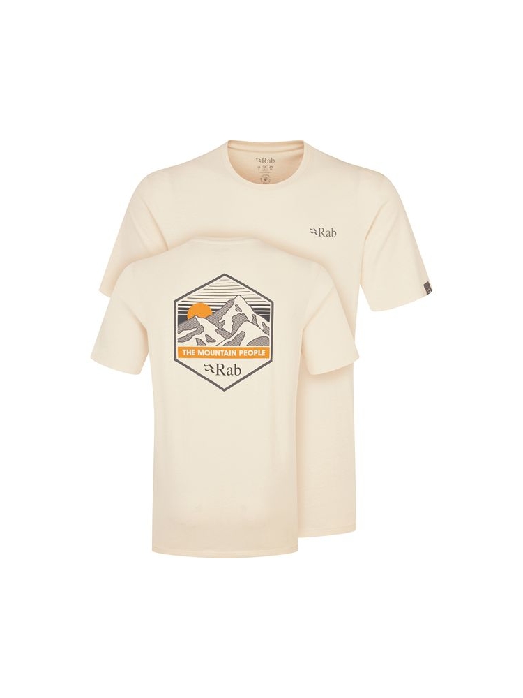Rab Rab Stance Mountain Peak Tee QCB-66-ECR shirts en tops Rab Stance Mountain Peak Tee Ecru QCB-66-ECR shirts en tops online bestellen bij Kathmandu Outdoor & Travel