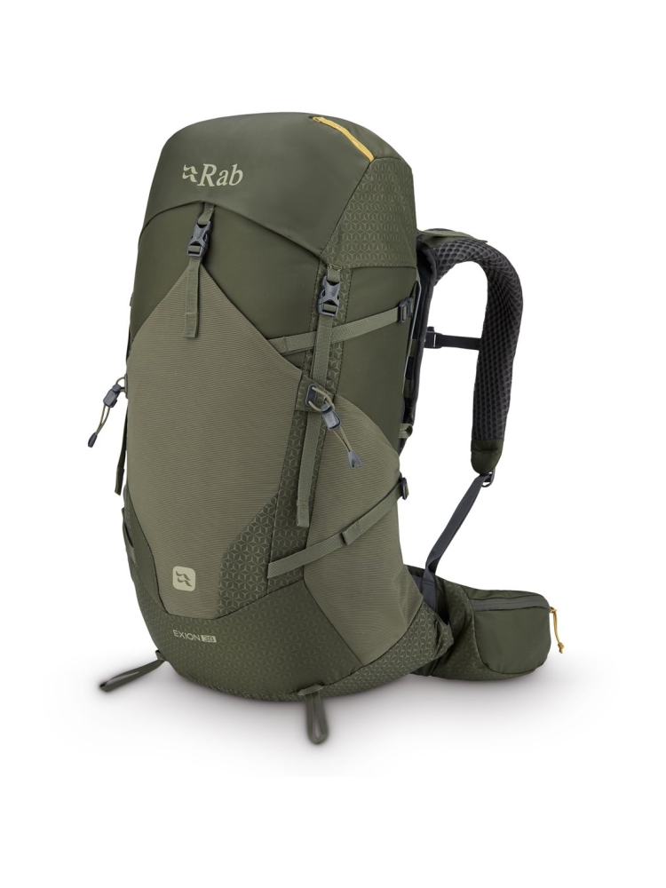 Rab Rab Exion 38 QAP-73-ARM dagrugzakken Rab Exion 38 Army QAP-73-ARM dagrugzakken online bestellen bij Kathmandu Outdoor & Travel