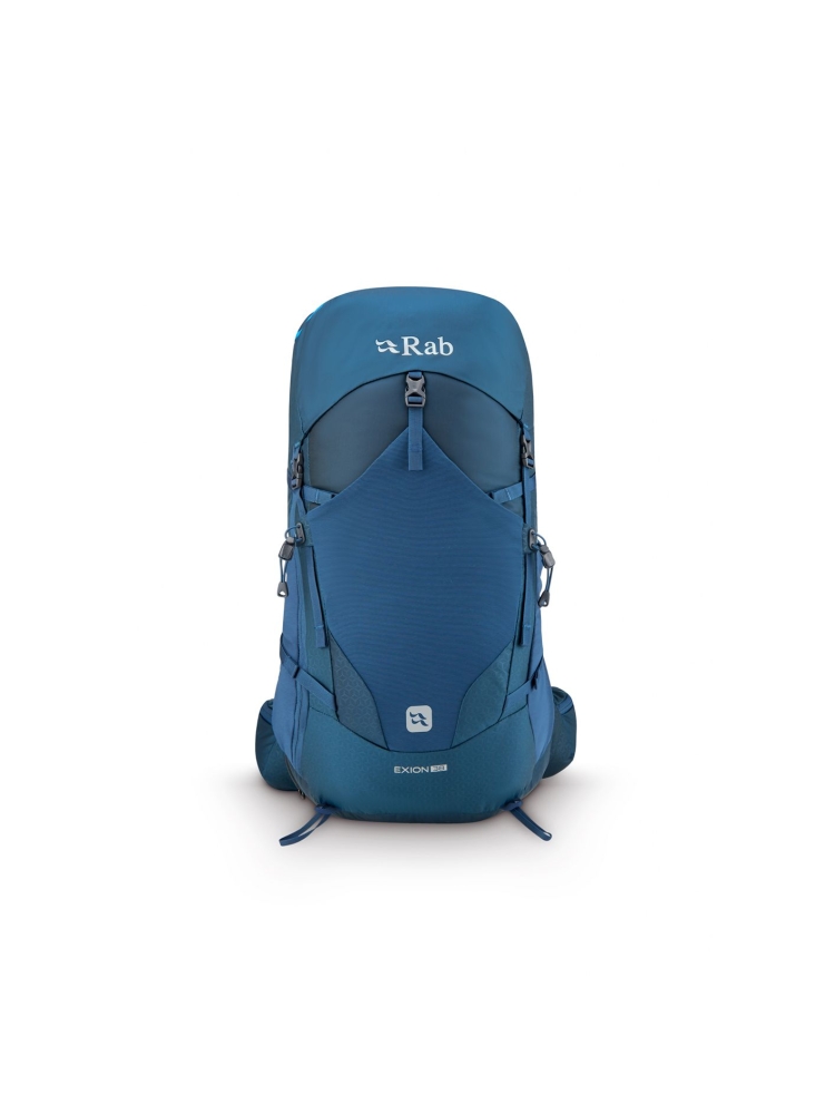 Rab Rab Exion 38 QAP-73-TMB dagrugzakken Rab Exion 38 Tempest Blue QAP-73-TMB dagrugzakken online bestellen bij Kathmandu Outdoor & Travel