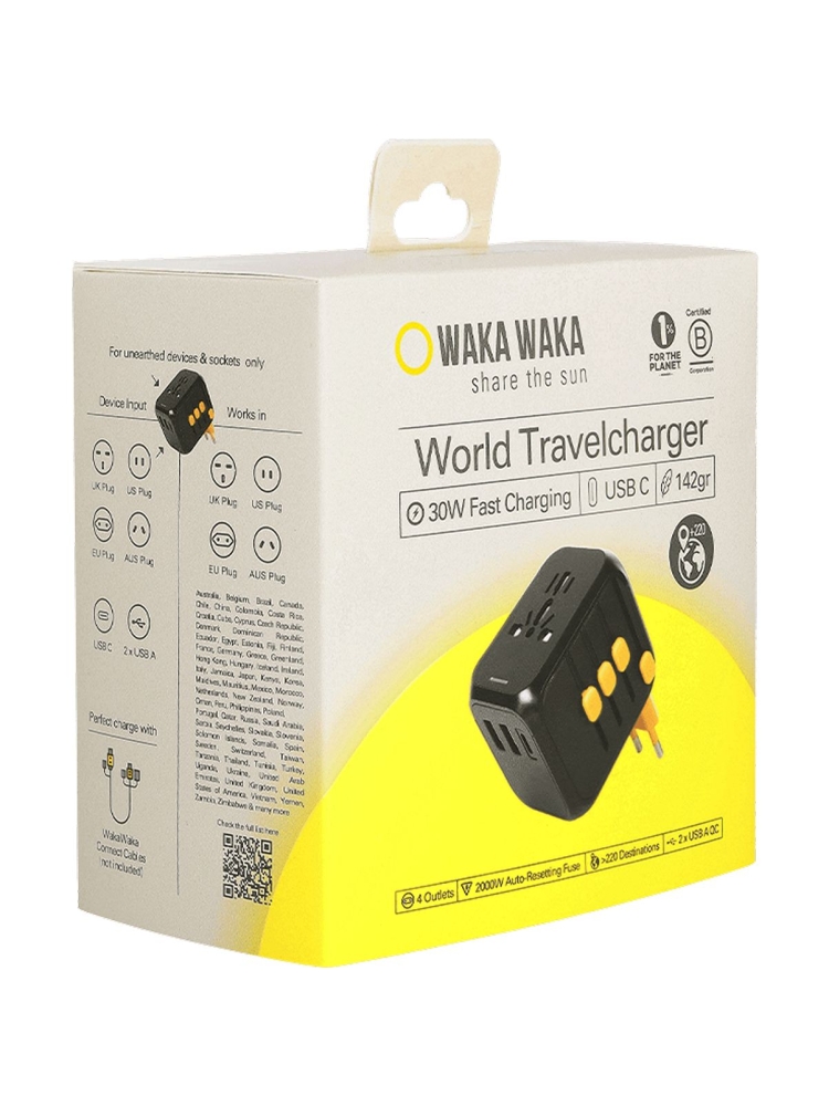 Waka Waka Travelcharger  WWTC0-032501 reisaccessoires online bestellen bij Kathmandu Outdoor & Travel