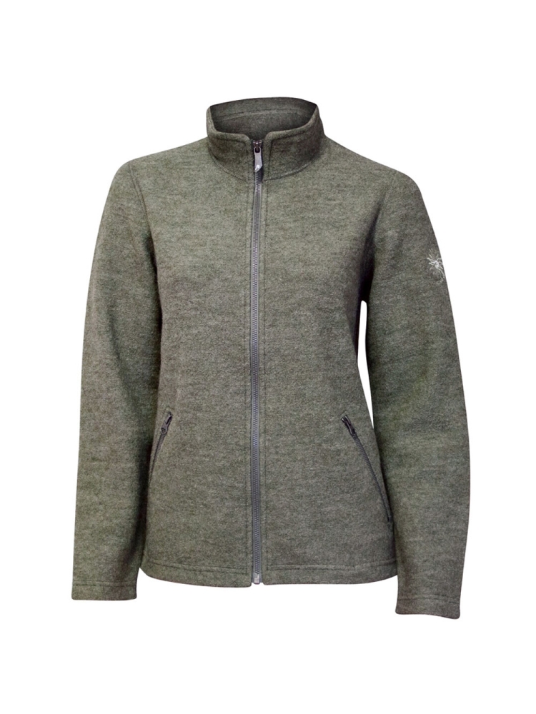 Ivanhoe Bella Full Zip Women's Lichen Green 1100416-076 fleeces en truien online bestellen bij Kathmandu Outdoor & Travel