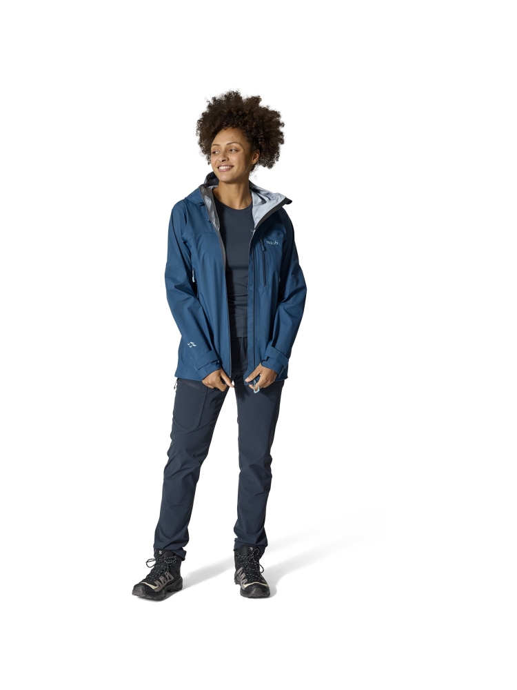 Rab Rab Firewall Mountain Jacket Women's QWG-97-TMB jassen Rab Firewall Mountain Jacket Women's Tempest Blue QWG-97-TMB jassen online bestellen bij Kathmandu Outdoor & Travel