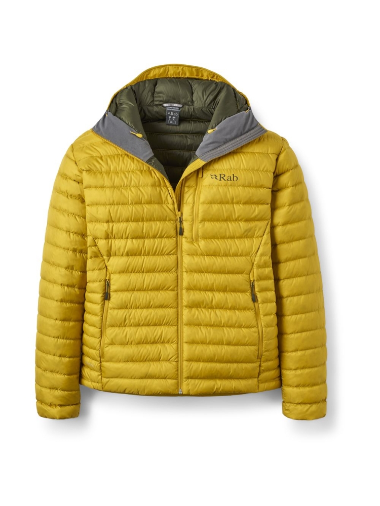 Rab Rab Microlight Alpine Jacket QDB-12-DPL jassen Rab Microlight Alpine Jacket Dark Pollen QDB-12-DPL jassen online bestellen bij Kathmandu Outdoor & Travel