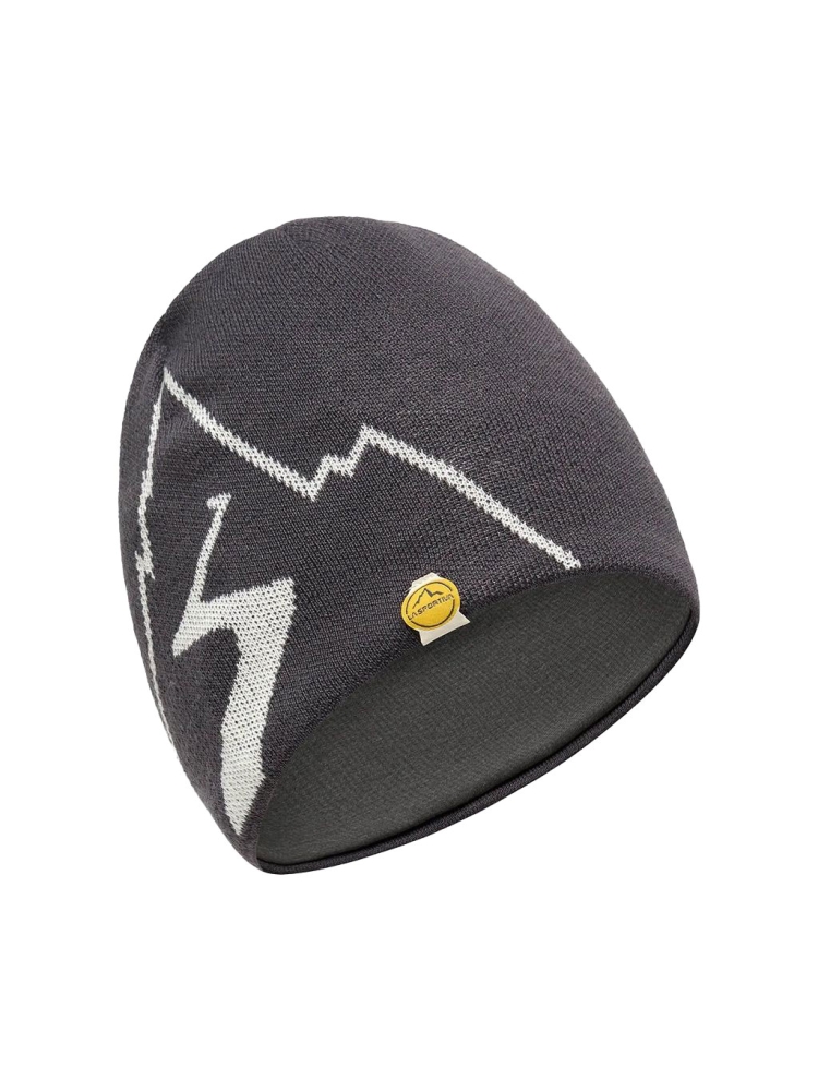 La Sportiva Woolly Beanie Onyx/Chalk ZZSH030-G19W04 kleding accessoires online bestellen bij Kathmandu Outdoor & Travel
