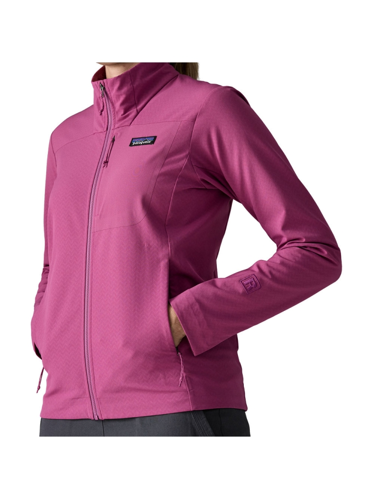 Patagonia R1 CrossStrata Jkt Women's Faded Magenta 85446-FDMG fleeces en truien online bestellen bij Kathmandu Outdoor & Travel