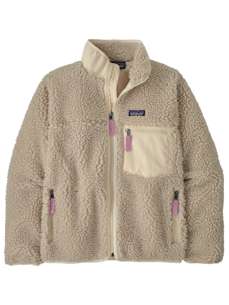 Patagonia Patagonia Classic Retro-X Jkt Women's 23075-NLVI fleeces en truien Patagonia Classic Retro-X Jkt Women's Natural w/Light Violet 23075-NLVI fleeces en truien online bestellen bij Kathmandu Outdoor & Travel