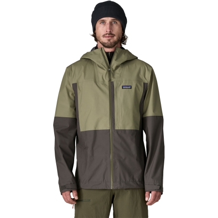 Patagonia  Boulder Fork Rain Jkt Forge Grey w/River Rock Green 