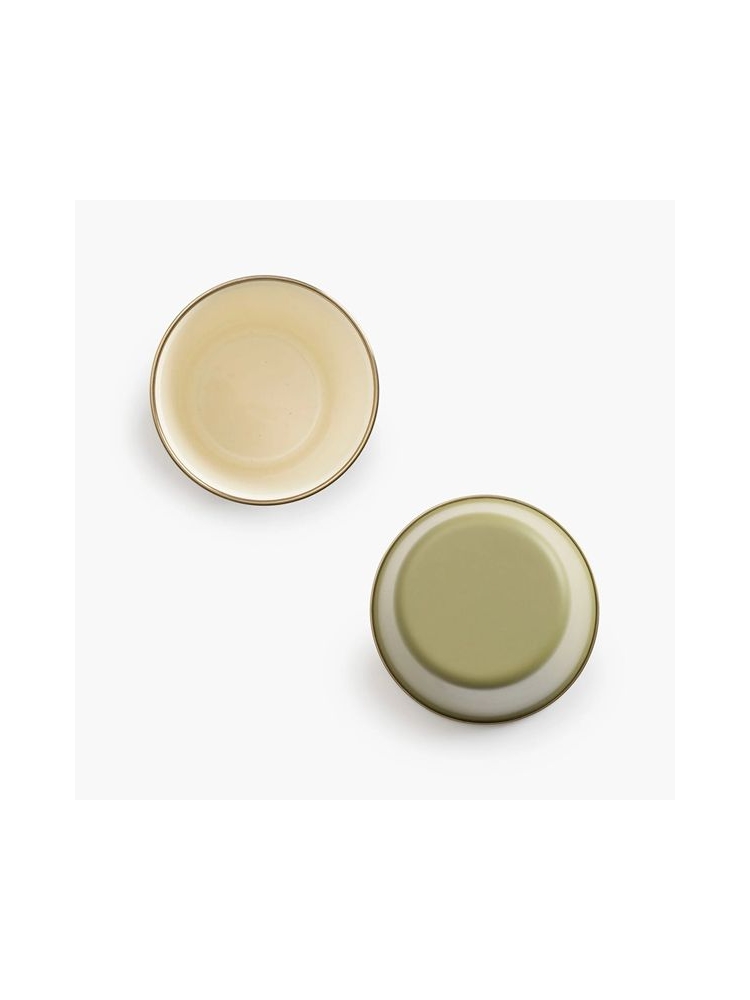 Barebones Cup Enamel 2 Pcs Olive 2-Tone CKW-1029 koken online bestellen bij Kathmandu Outdoor & Travel