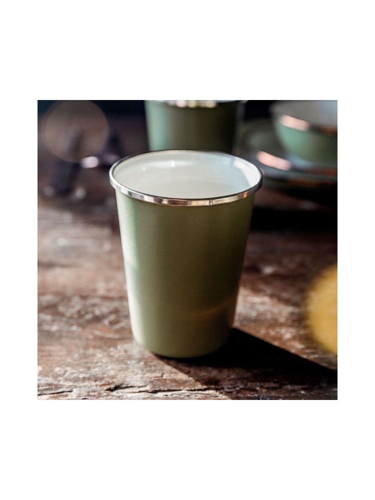 Barebones Cup Enamel 2 Pcs Olive 2-Tone CKW-1029 koken online bestellen bij Kathmandu Outdoor & Travel